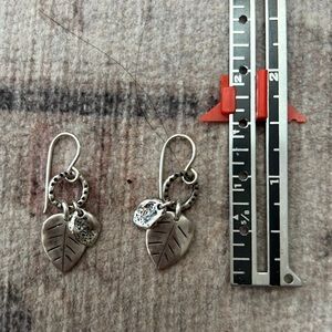 Silver dangle earrings